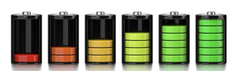 Battery charging illustration representing cellular energy